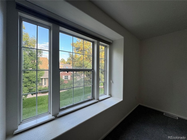 spare room featuring plenty of natural light