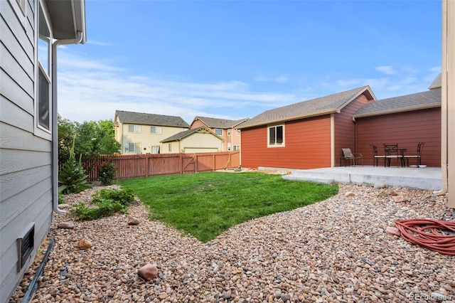 11034 Nome St, Commerce City, CO 80640 - fenced backyard with a patio area