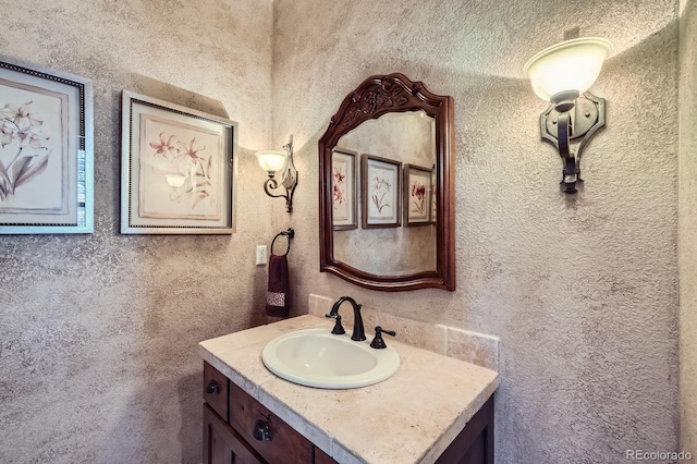 bathroom featuring vanity