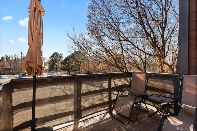 view of wooden terrace