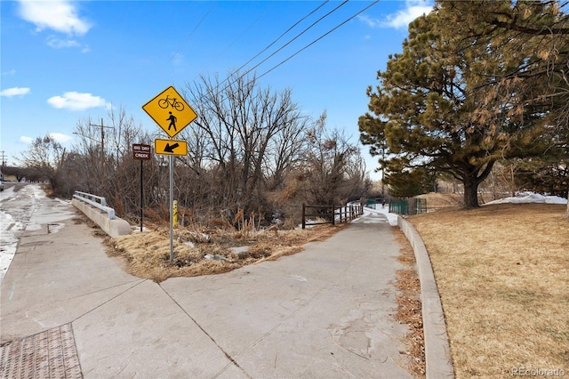 view of road