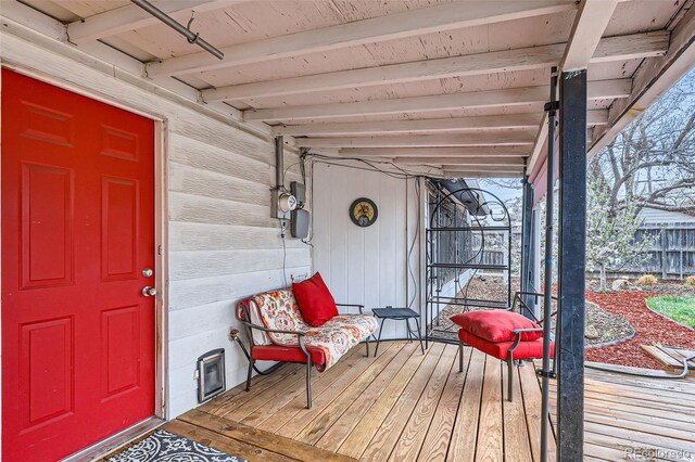 1011 Uvalda St, Aurora, CO 80011 - view of wooden deck