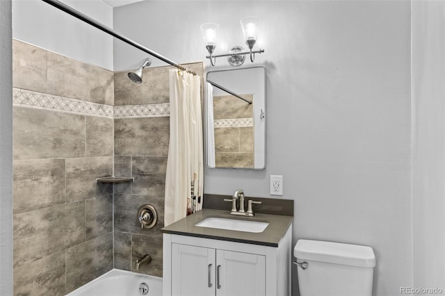 2101 Youngfield St, Golden, CO 80401 - bathroom with shower / bathtub combination with curtain and vanity