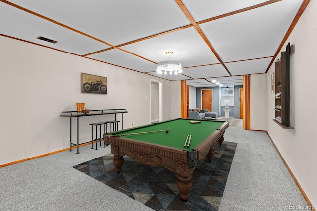 2101 Youngfield St, Golden, CO 80401 - rec room featuring carpet flooring and billiards table