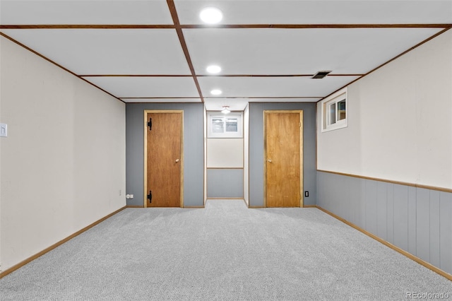 2101 Youngfield St, Golden, CO 80401 - finished basement featuring recessed lighting and carpet