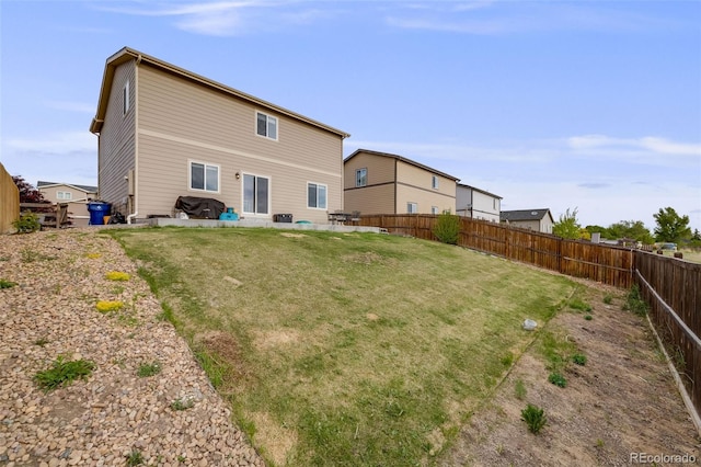 rear view of house featuring a patio