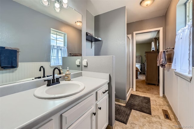 7716 Shenandoah Dr, Elizabeth, CO 80107 - full bathroom with vanity and a stall shower