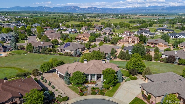 2378 Plumb Pl, Erie, CO 80516 - aerial perspective of suburban area with a mountain backdrop