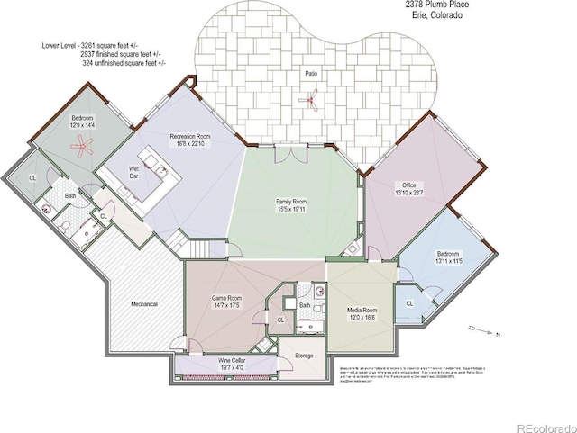 2378 Plumb Pl, Erie, CO 80516 - view of floor plan / room layout