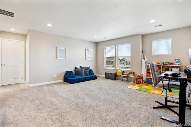 8102 Adams Fork Ave, Littleton, CO 80125 - playroom with carpet floors, healthy amount of natural light, baseboards, and recessed lighting