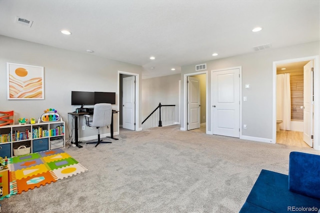 8102 Adams Fork Ave, Littleton, CO 80125 - rec room featuring recessed lighting, carpet flooring, and baseboards