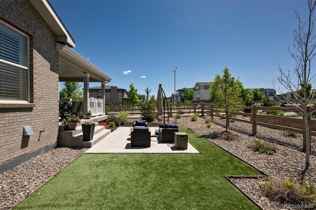 8102 Adams Fork Ave, Littleton, CO 80125 - view of yard with a patio area, outdoor lounge area, and a residential view