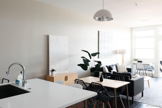 dining room featuring wood finished floors