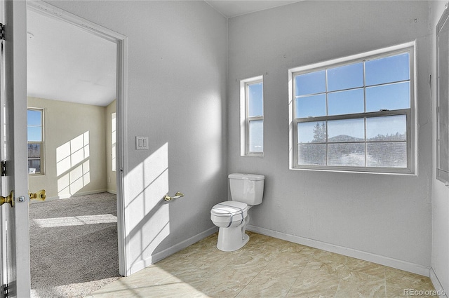 bathroom featuring toilet