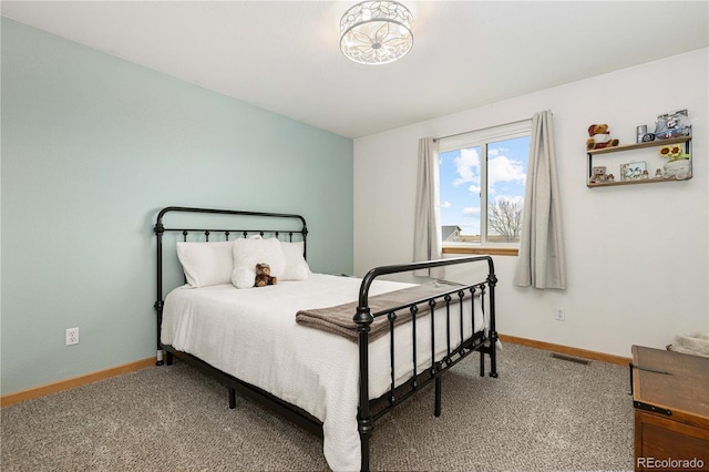 bedroom featuring carpet flooring