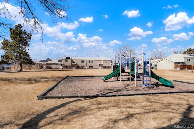 view of communal playground