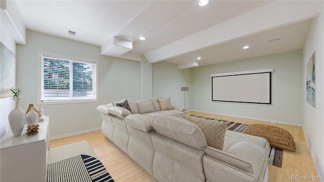 4944 W 107th Loop, Westminster, CO 80031 - home theater featuring recessed lighting and light wood-style floors