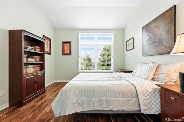 4944 W 107th Loop, Westminster, CO 80031 - bedroom with vaulted ceiling and dark wood-style flooring