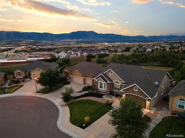 444 Pasada Way, Monument, CO 80132 - aerial view of residential area featuring mountains