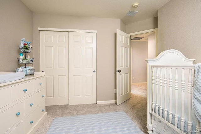 5414 Brookline Dr, Timnath, CO 80547 - bedroom featuring light colored carpet, a closet, and baseboards