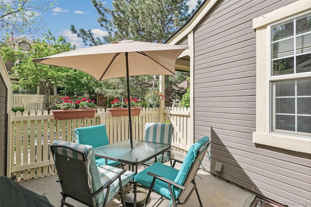 1950 S Helena St Unit D, Aurora, CO 80013 - view of patio / terrace featuring outdoor dining space