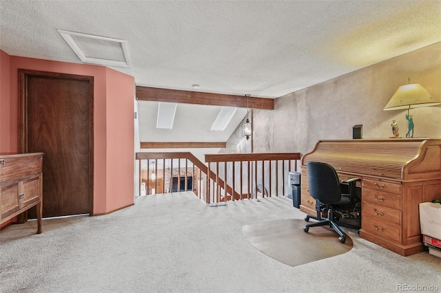 1950 S Helena St Unit D, Aurora, CO 80013 - carpeted office with a textured ceiling and attic access