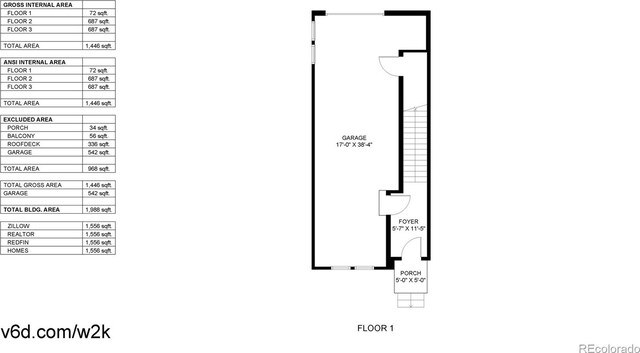 8742 E 47th Ave, Denver, CO 80238 - view of floor plan / room layout