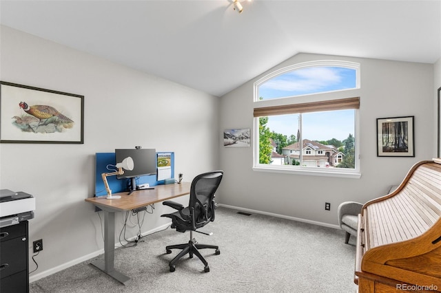6643 Orion Ct, Arvada, CO 80007 - carpeted office with lofted ceiling and baseboards