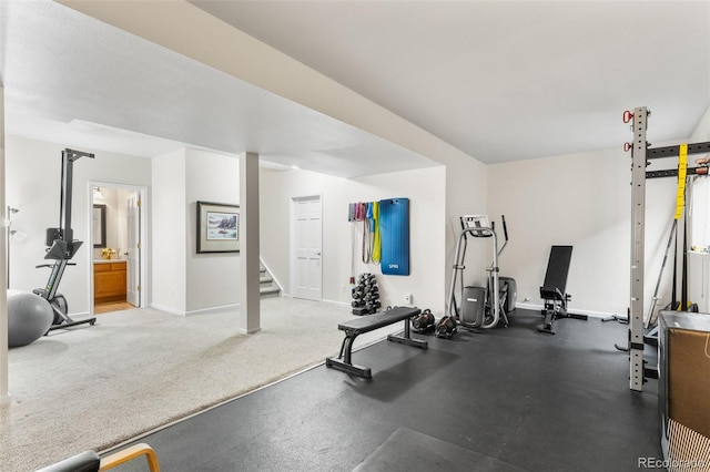 6643 Orion Ct, Arvada, CO 80007 - exercise area featuring baseboards