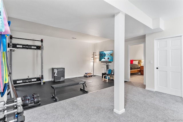 6643 Orion Ct, Arvada, CO 80007 - workout room with baseboards