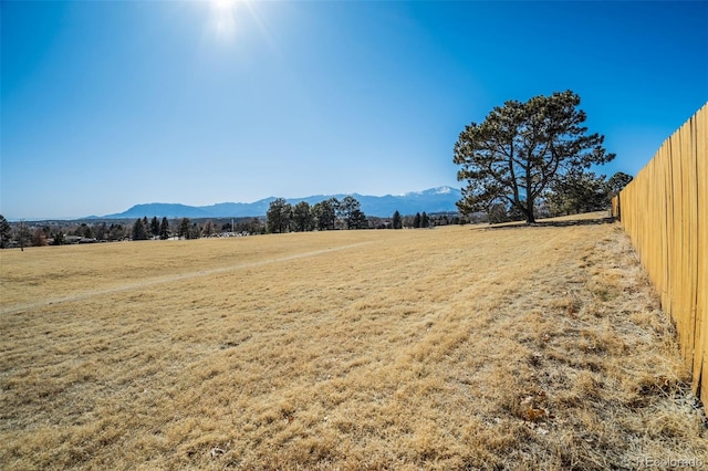 property view of mountains featuring a rural view