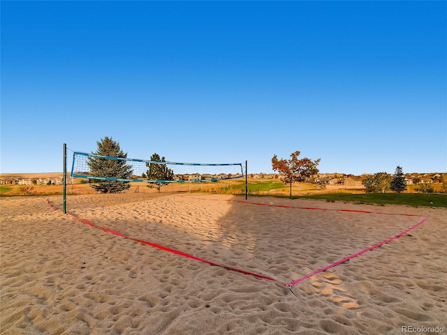 view of community with volleyball court