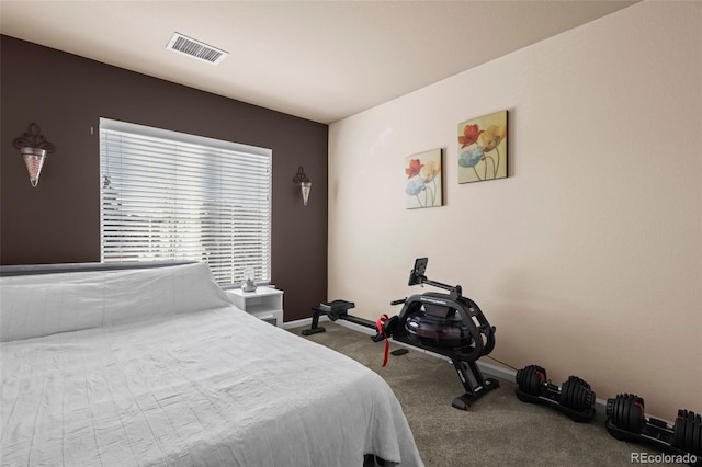 bedroom featuring carpet flooring