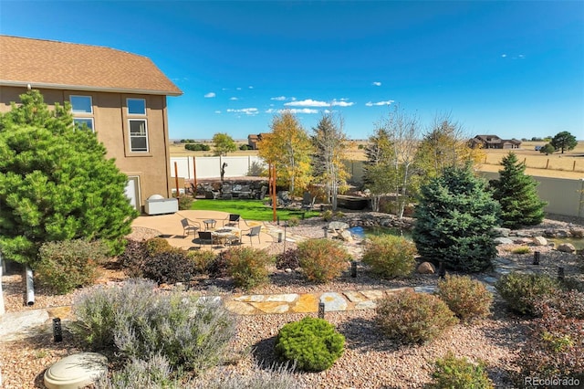 view of yard with a patio