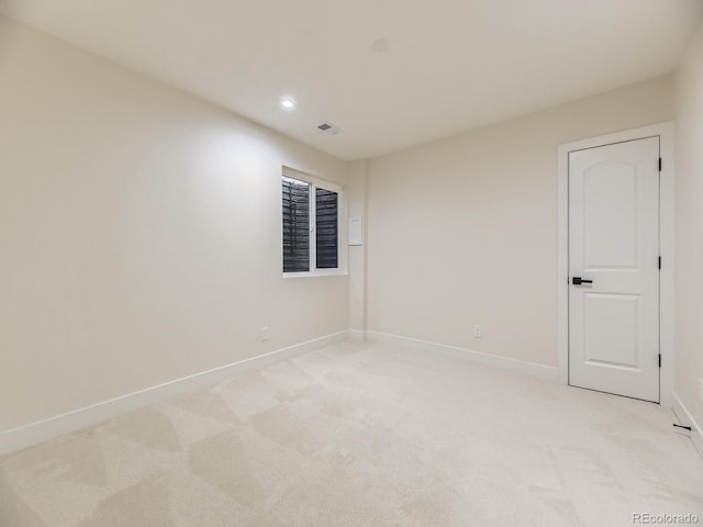 view of carpeted empty room