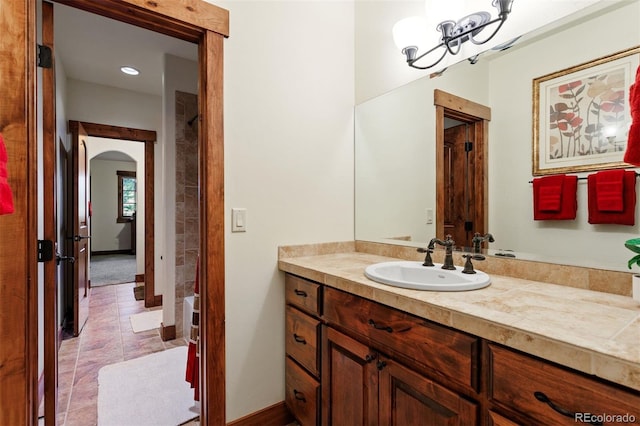 bathroom featuring vanity