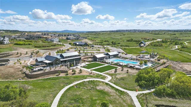 2144 Bellcove Dr, Castle Pines, CO 80108 - drone / aerial view of a pool