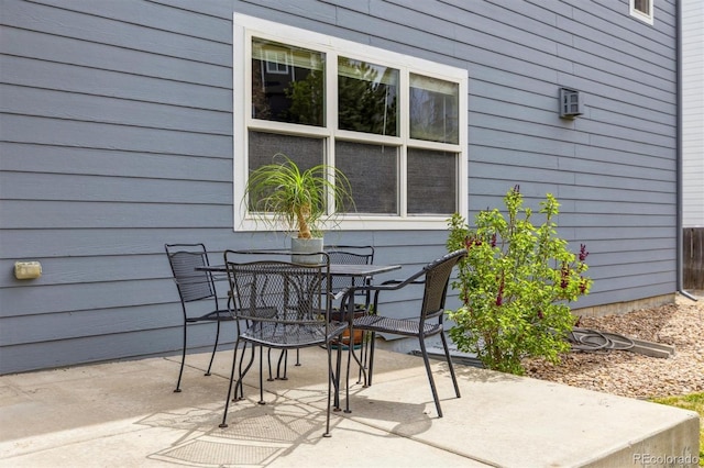 view of patio / terrace featuring outdoor dining area