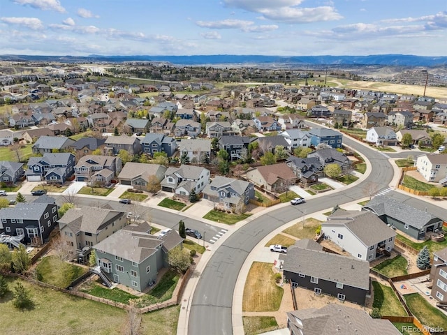 drone / aerial view featuring a residential view