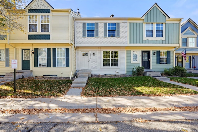 view of property with a front yard