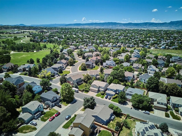 2169 Fox Fire St, Highlands Ranch, CO 80129 - aerial view of residential area with mountains