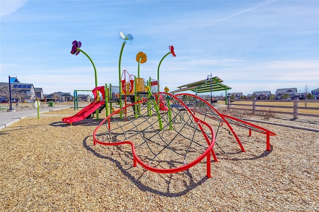 view of communal playground