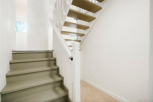 129 Gordon Pl, Castle Rock, CO 80104 - staircase with baseboards and carpet flooring
