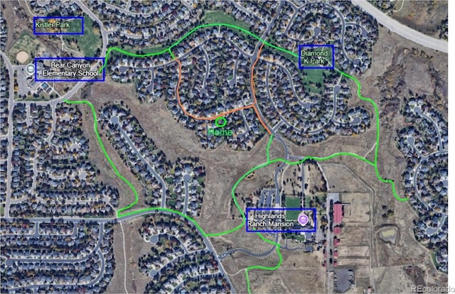 9743 Chanteclair Cir, Highlands Ranch, CO 80126 - map / location
