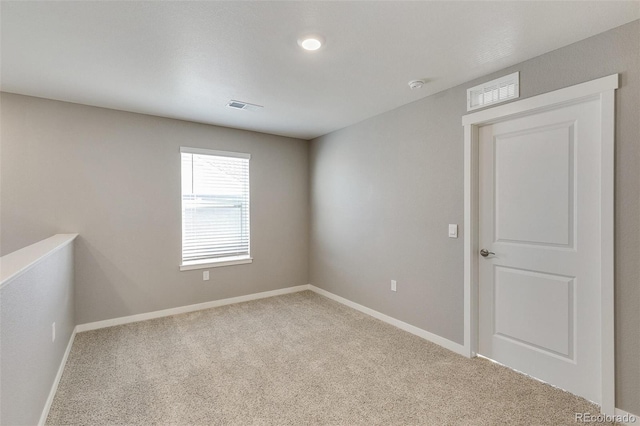 view of carpeted empty room