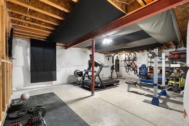 view of workout room