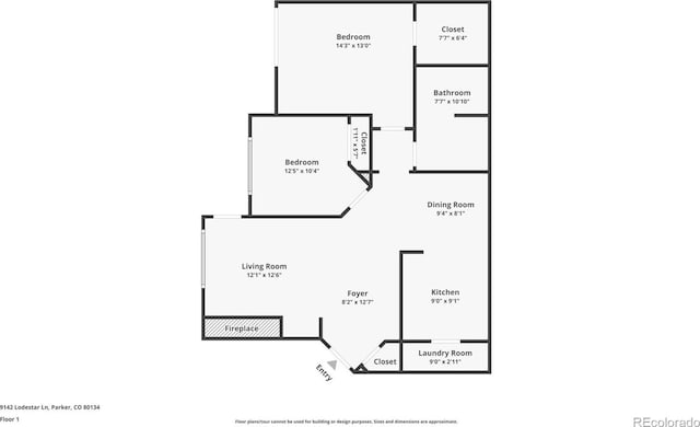 9142 Lodestar Ln Unit 305, Parker, CO 80134 - view of property floor plan