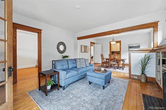 618 Adams St, Denver, CO 80206 - living room with hardwood / wood-style flooring