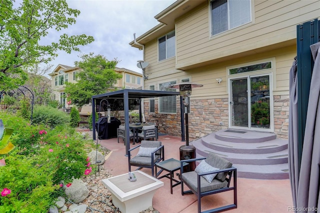 5830 Jasper Pointe Cir, Castle Pines, CO 80108 - view of patio featuring area for grilling