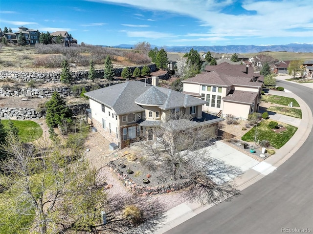 5830 Jasper Pointe Cir, Castle Pines, CO 80108 - aerial view of residential area featuring mountains